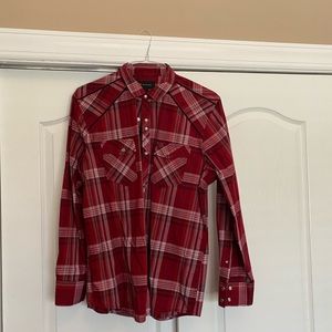 INC Button flannel patter shirt